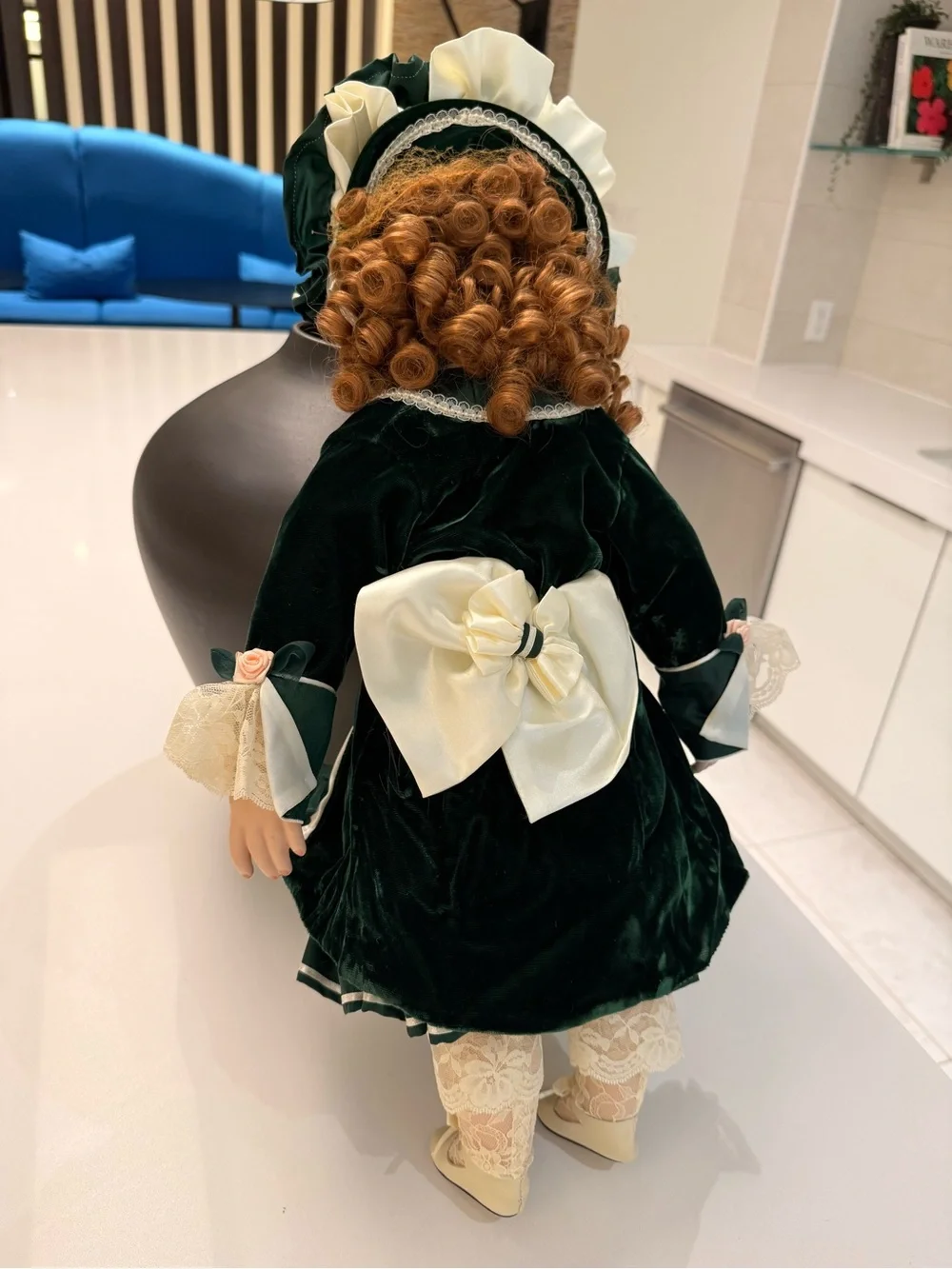 Rare Franklin‎ Heirloom Mint 22” Antique Le Bebe Bru Reproduction Doll VTG